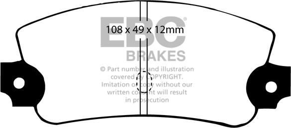 EBC Brakes DP2231 - Set placute frana,frana disc aaoparts.ro