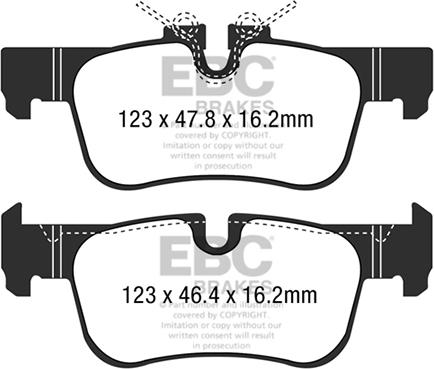 EBC Brakes DP42235R - Set placute frana,frana disc aaoparts.ro