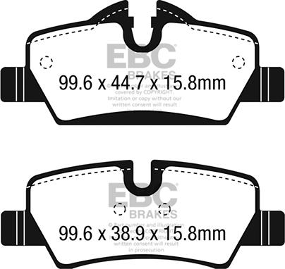 EBC Brakes DP92228 - Set placute frana,frana disc aaoparts.ro