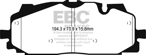 EBC Brakes DP22277 - Set placute frana,frana disc aaoparts.ro