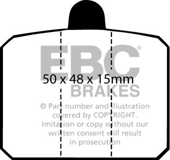 EBC Brakes DP275 - Set placute frana,frana disc aaoparts.ro