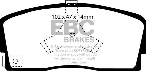 EBC Brakes DP2765 - Set placute frana,frana disc aaoparts.ro