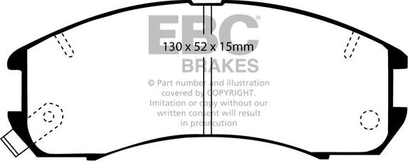 EBC Brakes DP2705 - Set placute frana,frana disc aaoparts.ro