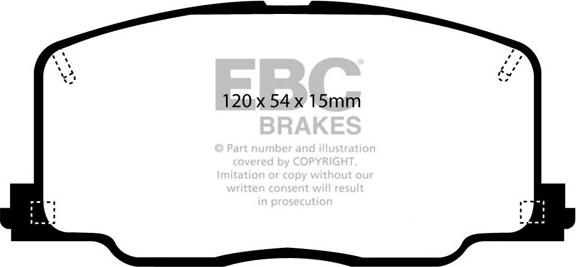 EBC Brakes DP2725 - Set placute frana,frana disc aaoparts.ro