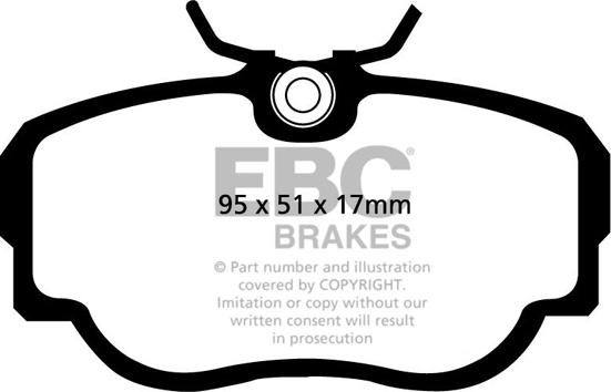 EBC Brakes DP8779RP1 - Set placute frana de performanta aaoparts.ro