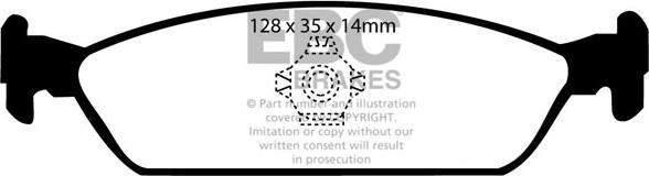 EBC Brakes DP768 - Set placute frana,frana disc aaoparts.ro