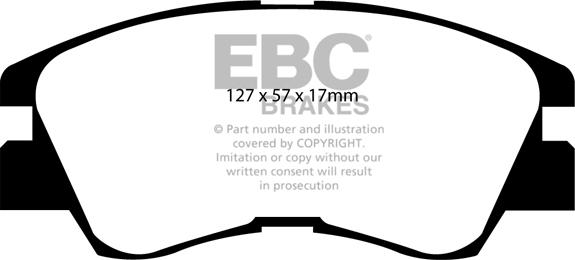 EBC Brakes DP716 - Set placute frana,frana disc aaoparts.ro