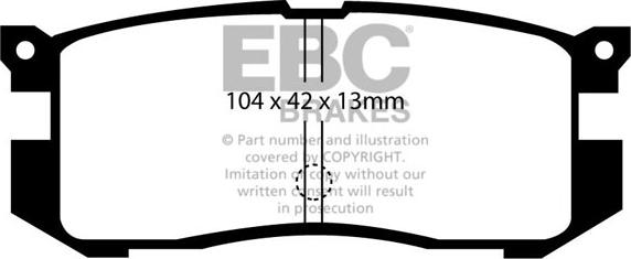 EBC Brakes DP739 - Set placute frana,frana disc aaoparts.ro