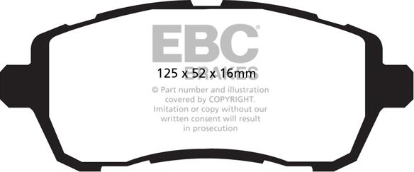 EBC Brakes DPX2002 - Set placute frana,frana disc aaoparts.ro