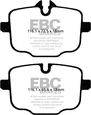 EBC Brakes DPX2089 - Set placute frana,frana disc aaoparts.ro