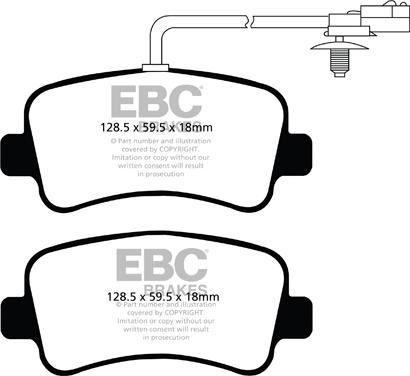 EBC Brakes DPX2084 - Set placute frana,frana disc aaoparts.ro