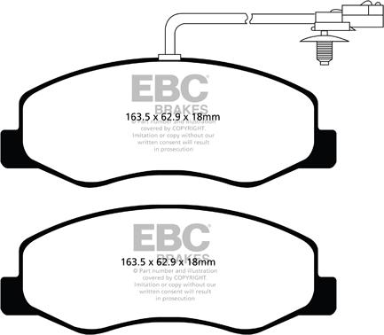 EBC Brakes DPX2085 - Set placute frana,frana disc aaoparts.ro