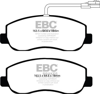 EBC Brakes DPX2083 - Set placute frana,frana disc aaoparts.ro