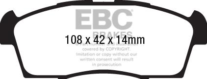 EBC Brakes DPX2184 - Set placute frana,frana disc aaoparts.ro