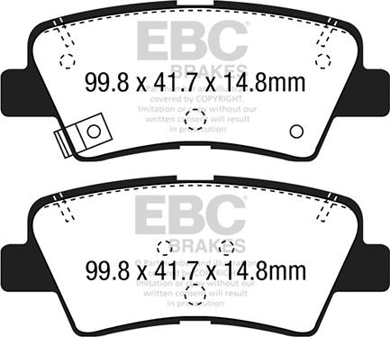 EBC Brakes DPX2188 - Set placute frana,frana disc aaoparts.ro