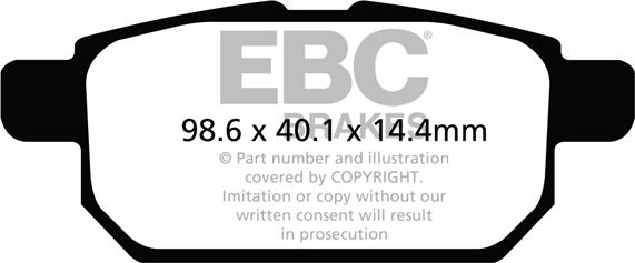 EBC Brakes DPX2120 - Set placute frana,frana disc aaoparts.ro