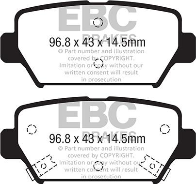 EBC Brakes DPX2369 - Set placute frana,frana disc aaoparts.ro
