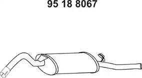 Eberspächer 95 18 8067 - Toba esapament finala aaoparts.ro