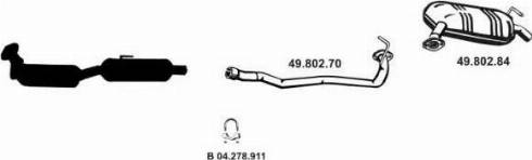 Eberspächer 492081 - Sistem de esapament aaoparts.ro