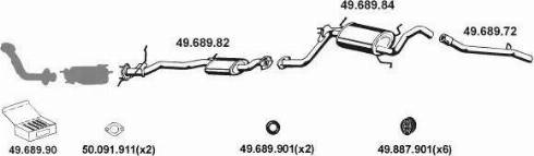 Eberspächer 492029 - Sistem de esapament aaoparts.ro