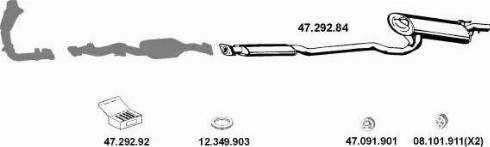 Eberspächer 472015 - Sistem de esapament aaoparts.ro