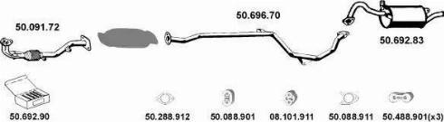 Eberspächer 502049 - Sistem de esapament aaoparts.ro