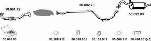 Eberspächer 502029 - Sistem de esapament aaoparts.ro