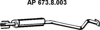 Eberspächer 673.8.003 - Toba esapamet intermediara aaoparts.ro