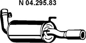 Eberspächer 04.295.83 - Toba esapament finala aaoparts.ro
