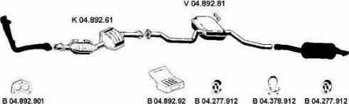Eberspächer 042158 - Sistem de esapament aaoparts.ro