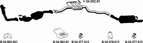 Eberspächer 042188 - Sistem de esapament aaoparts.ro