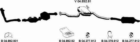 Eberspächer 042283 - Sistem de esapament aaoparts.ro