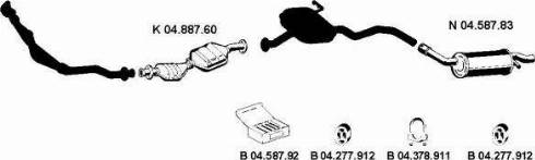 Eberspächer 042282 - Sistem de esapament aaoparts.ro