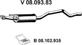 Eberspächer 08.093.83 - Toba esapament primara aaoparts.ro