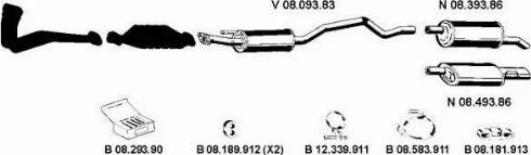 Eberspächer 082167 - Sistem de esapament aaoparts.ro