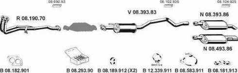 Eberspächer 082179 - Sistem de esapament aaoparts.ro