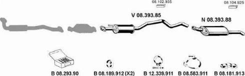 Eberspächer 082172 - Sistem de esapament aaoparts.ro