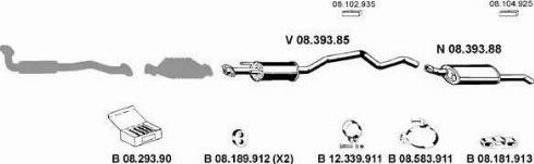 Eberspächer 082394 - Sistem de esapament aaoparts.ro