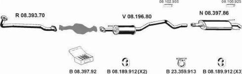 Eberspächer 082368 - Sistem de esapament aaoparts.ro