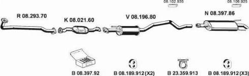 Eberspächer 082367 - Sistem de esapament aaoparts.ro