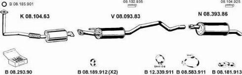 Eberspächer 082319 - Sistem de esapament aaoparts.ro