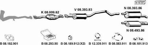 Eberspächer 082311 - Sistem de esapament aaoparts.ro