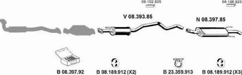 Eberspächer 082324 - Sistem de esapament aaoparts.ro