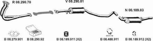 Eberspächer 082248 - Sistem de esapament aaoparts.ro