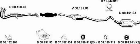 Eberspächer 082285 - Sistem de esapament aaoparts.ro
