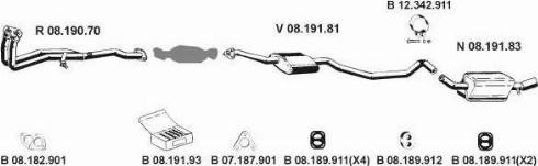 Eberspächer 082286 - Sistem de esapament aaoparts.ro