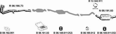 Eberspächer 082287 - Sistem de esapament aaoparts.ro