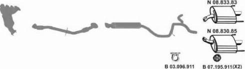 Eberspächer 082764 - Sistem de esapament aaoparts.ro