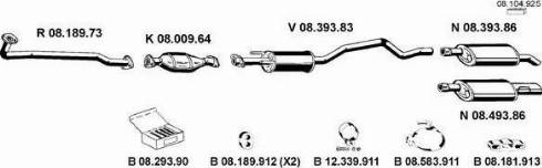 Eberspächer 082722 - Sistem de esapament aaoparts.ro