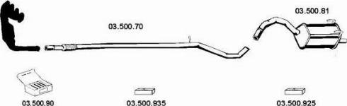 Eberspächer 032186 - Sistem de esapament aaoparts.ro